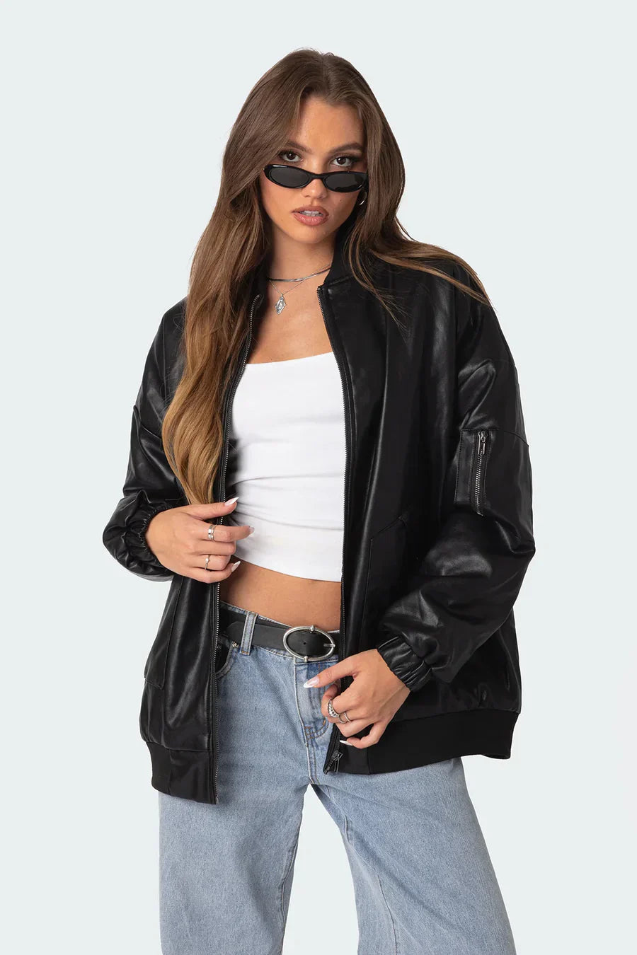 Oversized Leatherjacket